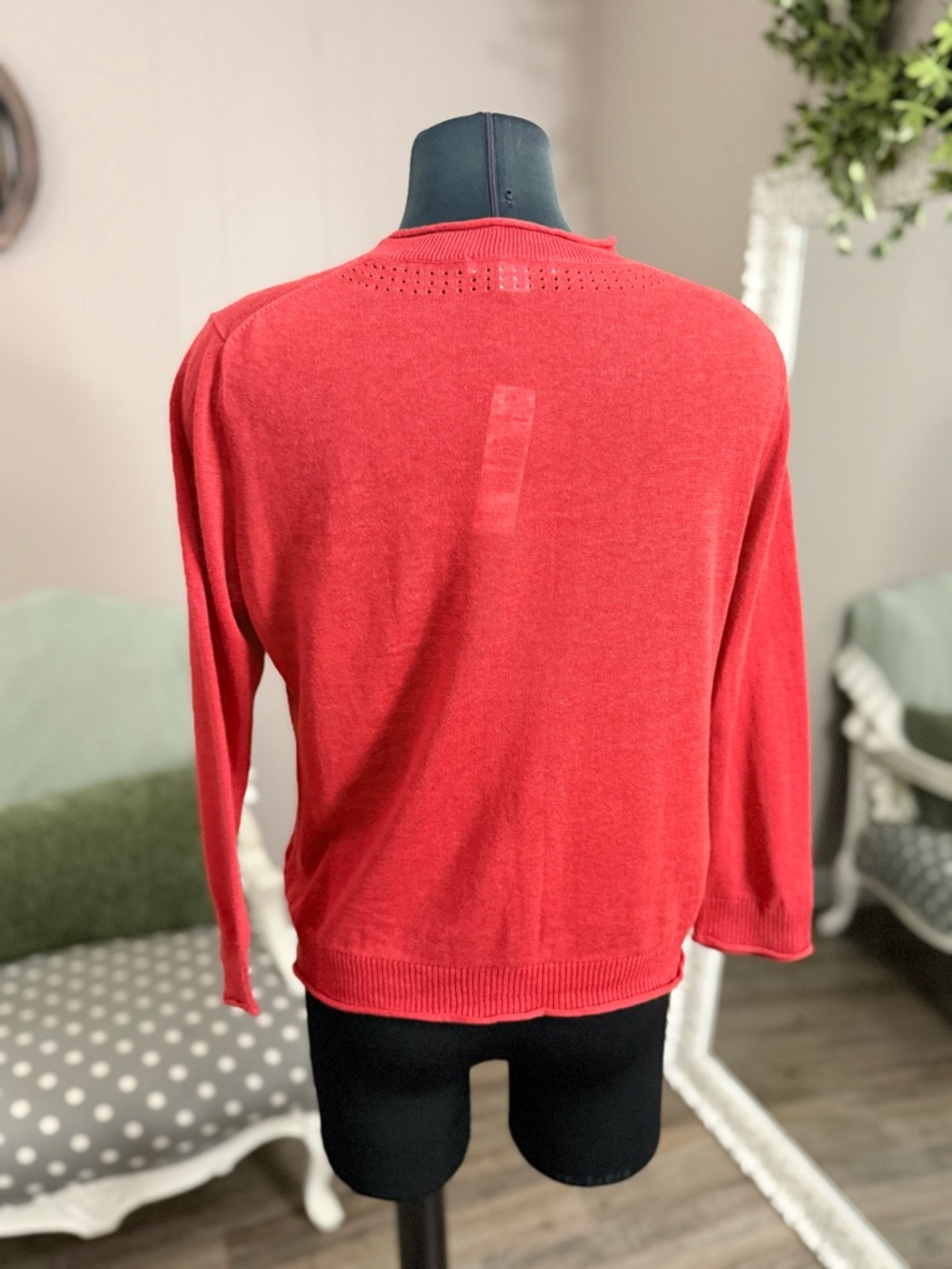 Pendleton • Linen/Cotton One Button Cardigan - Picture 3 of 11